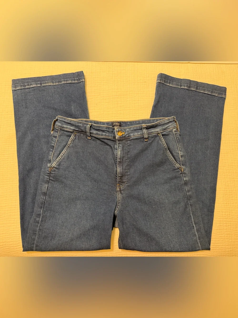 NWOT J. Crew High Rise Wide-Leg Jeans Size 12